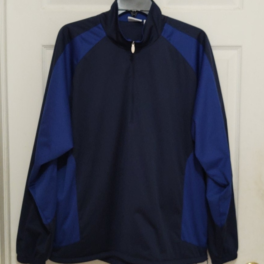 Slazenger Windbreaker Royal & Navy Blue Sz Medium
